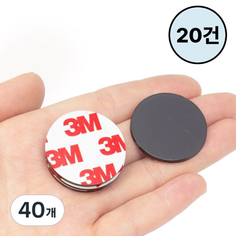 추천 인기 Jianwen 3M 원형 자석 스티커 40개 30mm 필수 5개!